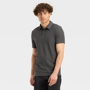 Men's Striped Pique Polo Shirt - All In Motion size S